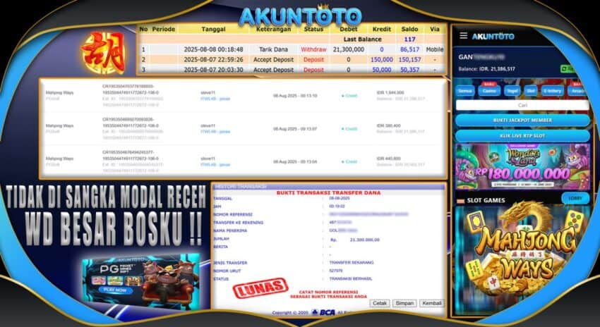 Tips & Trik JP Slot Mahjong Ways di Akuntoto